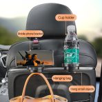 Car Multifunctional Water Cup Holder Car Seat Headrest Hook Auto Back Seat Organizer Hanger Handbag Car Interior Accessories