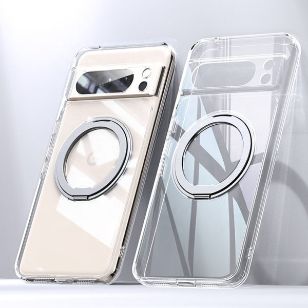 For Google pixel 8 pro Case Shockproof Camera Protect magnetic case Transparent Back Cover For Google pixel 8 case