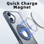 For iPhone 16 Pro Max Electroplated Mobile Phone Cases Magnetic Finger Ring Holder Phone Case for iPhone 15 14 13 12 11 Plus