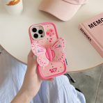 Girls Cute Phone Case Silicone Phone Case Cover With Butterfly Stand For iphone X XS XR 11 12 13 14 Pro Plus Max