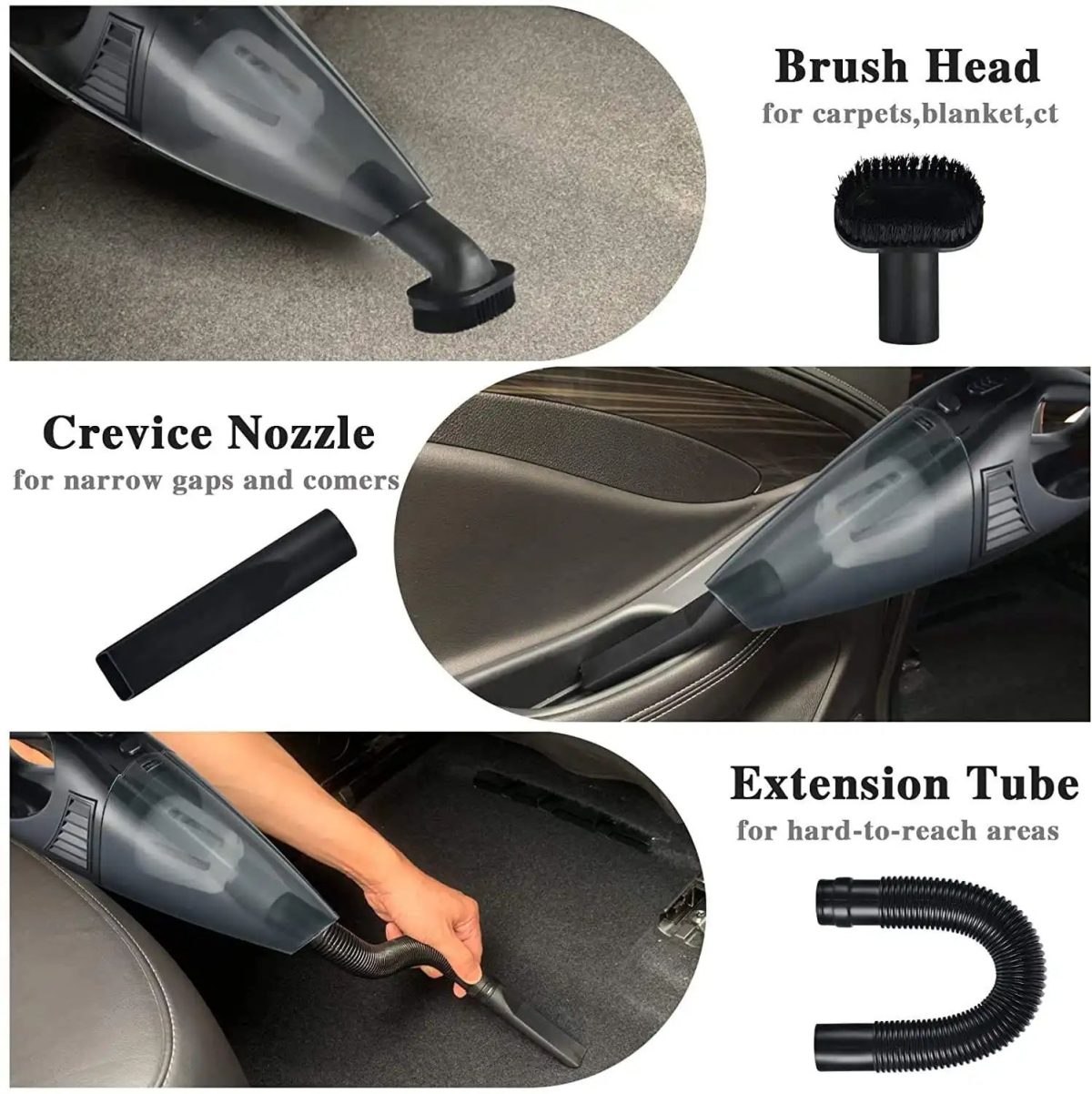 Handheld Car Vacuum Cleaner Portable Wired Dry and Wet Dual Use