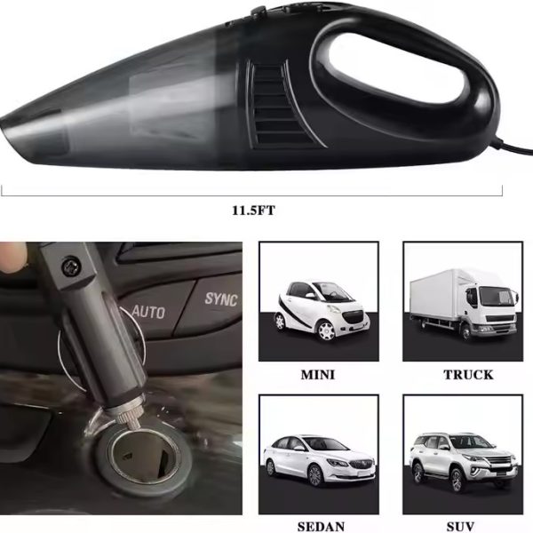 Handheld Car Vacuum Cleaner Portable Wired Dry and Wet Dual Use