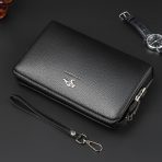 HB012 Customized Style Men Briefcase Large Capacity Wallet Bags bolso de mano para hombre Business PU Leather Handbags with Lock