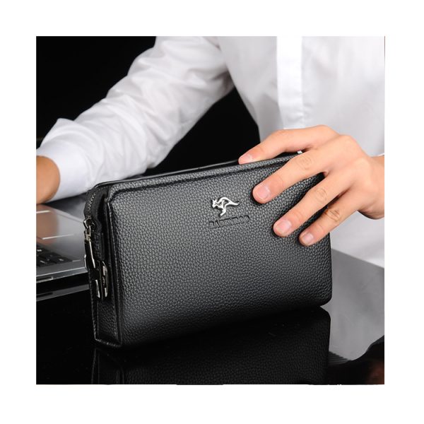 HB012 Customized Style Men Briefcase Large Capacity Wallet Bags bolso de mano para hombre Business PU Leather Handbags with Lock