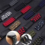 Nylon Wristband Braided Fabric Watch Strap Smart Watch Bands Replacement For Samsung Huawei 20mm 22mmR