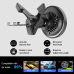 OEM Factory 15w Fast Magnetic Wireless Car Charger Mount with Cooling Fan