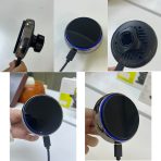 OEM Factory 15w Fast Magnetic Wireless Car Charger Mount with Cooling Fan