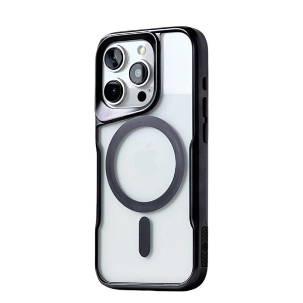 Luxury Magnetic Clear Phone Cover For iPhone 15 14 13 12 11 Pro Max Mobile Case Shockproof Transparent Cellphone Funda Coque