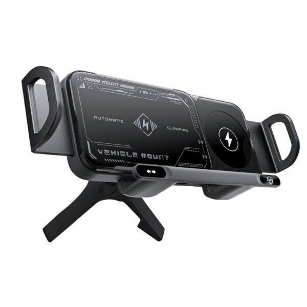 Black Multifunctional Universal Cell Mobile Bracket Car Magnetic Phone Holder Car Magnetic Wireless Chargers