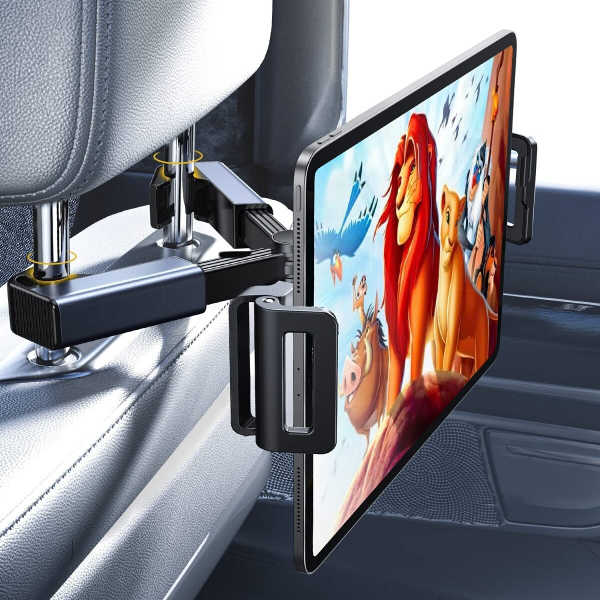 LISEN Car Mount Tablet Holder for Kids Headrest Back Seat iPad Stand Travel Essential