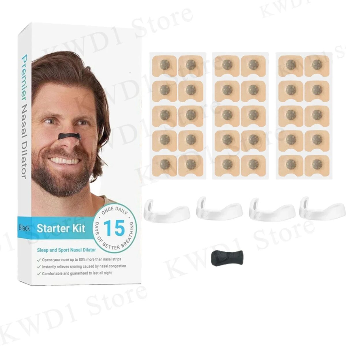 Magnetic Nasal Strips Nasal Breathing Dilators Kits Increase Air Intake Improve Sleeping Reduce Snoring for Nighttime - Image 4
