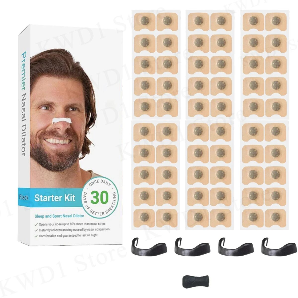 Magnetic Nasal Strips Nasal Breathing Dilators Kits Increase Air Intake Improve Sleeping Reduce Snoring for Nighttime - Image 3