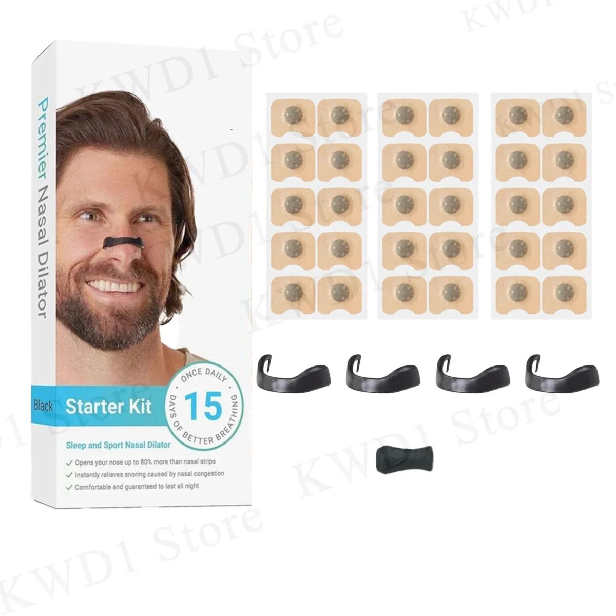 Magnetic Nasal Strips Nasal Breathing Dilators Kits Increase Air Intake Improve Sleeping Reduce Snoring for Nighttime - Image 5