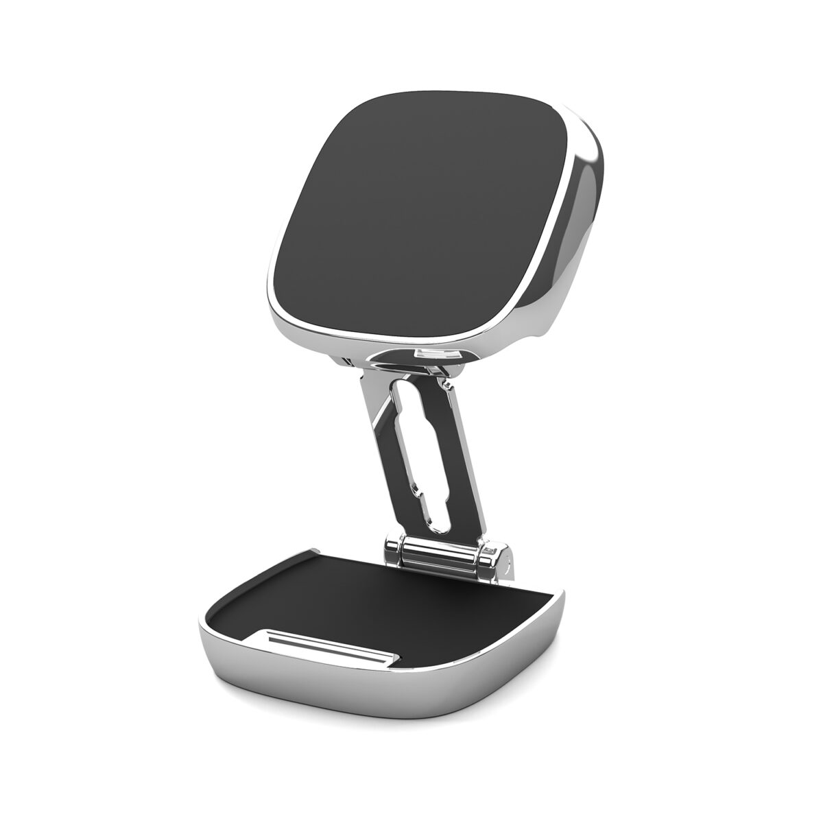 Universal Stable Home 360 Rotation Cell Mobile Holders Foldable Stand Bracket Alloy Strong square Car Magnetic Phone Holder