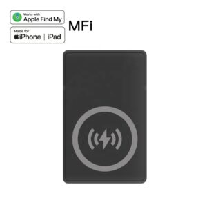 RSH Rechargeable Wallet Tracker Card Finder MFi Certified Find My Smart Air Tag BT 5.2 Bag Luggage GPS Track Locator for Apple