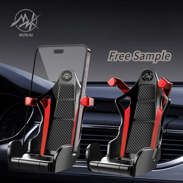 Universal JDM Mobile Phone Stand 360 Degrees Rotation for Car air Vent Outlet Creative Racing Seat Cell Phone Holder Bracket