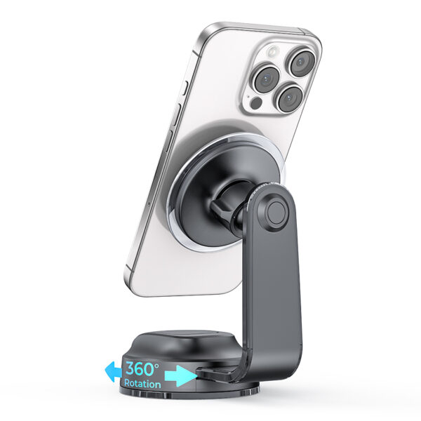 LISEN Compact Car Phone Mount Space Saving Suction Cup Holder Unobstructed View Stand for Magsafe for Dashboard Windshield