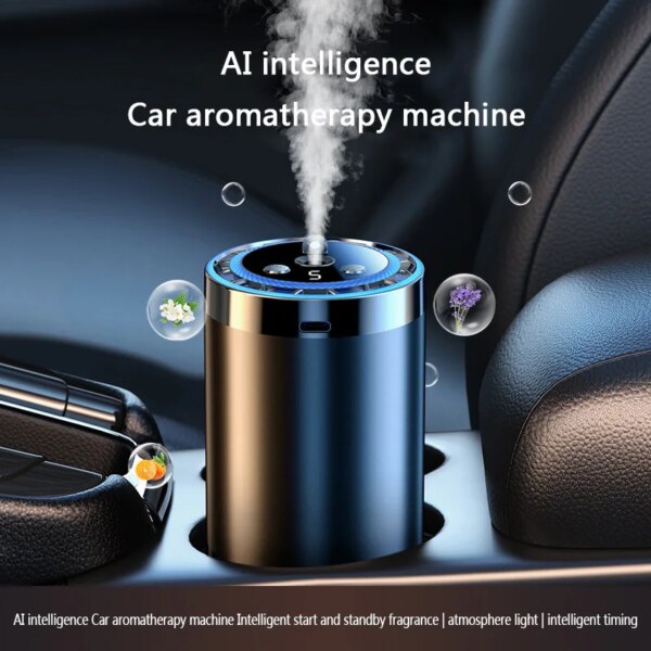 AI Car Aromatherapy Machine, Alloy Shell, Roof Atmosphere, Intelligent Chip to Release Aroma, Pregnant and Baby Available