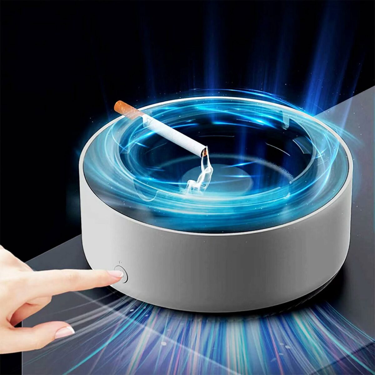 Multifunctional Ashless Air Purifier With Filter Ashtray - Image 2
