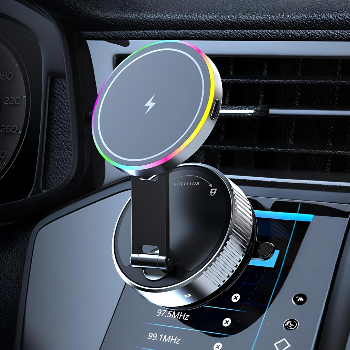 Wireless Alloy Charger Holder for Car - Image 2