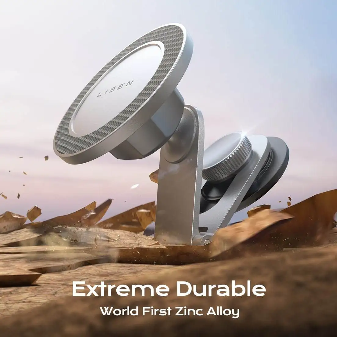 LISEN Phone Mount Holder Adjustable Car Cradle