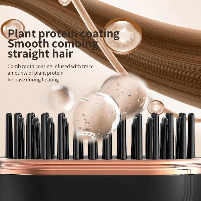 Portable Mini Hair Straightener with Protective Cover Electric Hair Brushes Lithium Battery (mAh) Emerging Safety Features