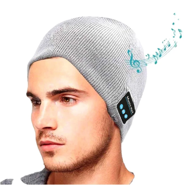 Wireless BT Beanie Knitted Stripes Winter Outdoor Running Hat Headset Mic Headphone Music Headbands Sport Smart Hat
