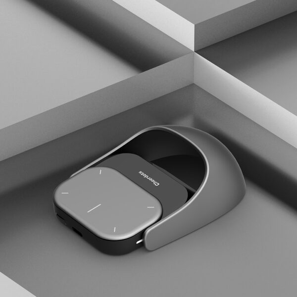 Smart AI Magnetic Detachable Air Mouse Optical Ergonomic Design Wireless Charging for Dual Mode Switchable