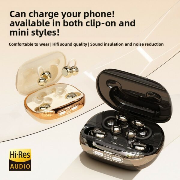 Quad-ear Wireless Earbuds for Couples with Ultra-long Battery Life Reverse Charging LED Indicator for 5.4