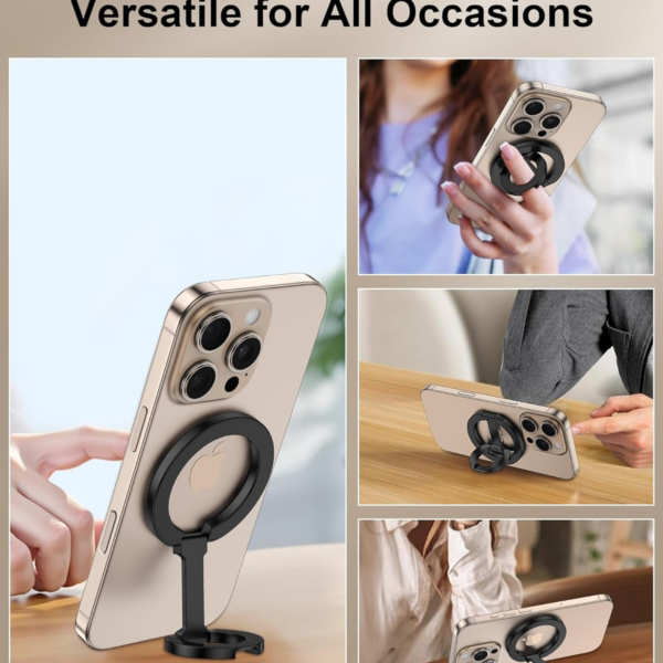 Two-sided Magnetic Phone Kickstand for Desk Stand