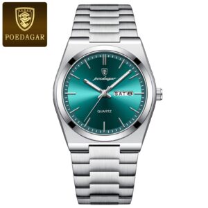 Ultra-Thin Men's Stainless Steel Luminous Quartz Watch