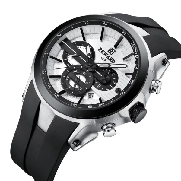 Reward X-Pro Sport Luxury Watch - Silver Black
