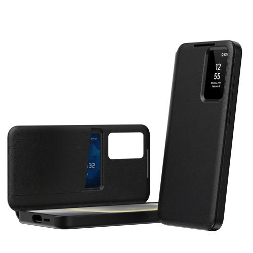 Smart View Leather Phone Case with Card Slot for Samsung Galaxy