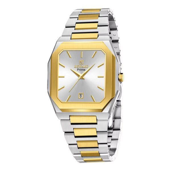Reward Prime Octagon Luxury Watch - Silver-Gold