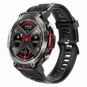 Smart Watch 1.45 Inch TFT HD Screen BT 5.0 Waterproof IP67 Flashlight Night Sports Fitness Alarm FitCloudPro