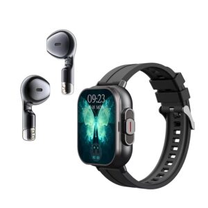 D8 2-in-1 Smart Watch with Built-in Wireless Earbuds