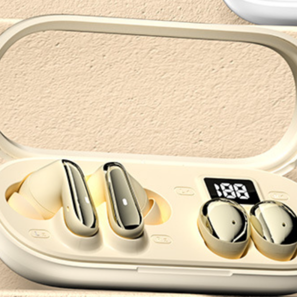 MD35 ANC 2-in-1 Wireless Earbuds - Beige