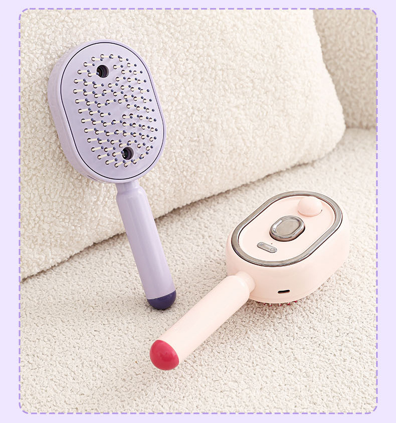 Electric Vibration Spray Atomizing Plastic Air Cushion Comb Hair Smoothing Anti-static Massage Essential Oil Care Head Spa - Image 2