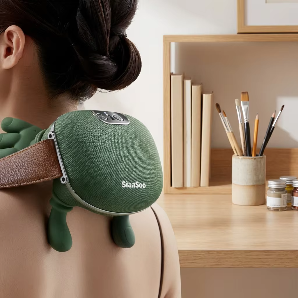SIAASOO N7 Master Neck Massager Shawl Hot Compress & Kneading with Heat Therapy