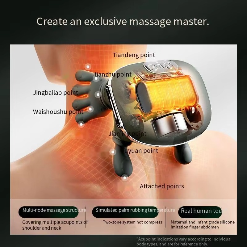 SIAASOO N7 Master Neck Massager Shawl Hot Compress & Kneading with Heat Therapy - Image 4