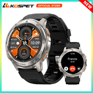 KOSPET TANK T3 Ultra GPS Smart Watch – Military Grade Durability, AMOLED Display, Dual-Band GPS