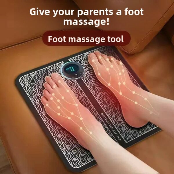 Intelligent Tens Foot Massage Pad Vibration Feet Calf Muscle Stimulator Massage